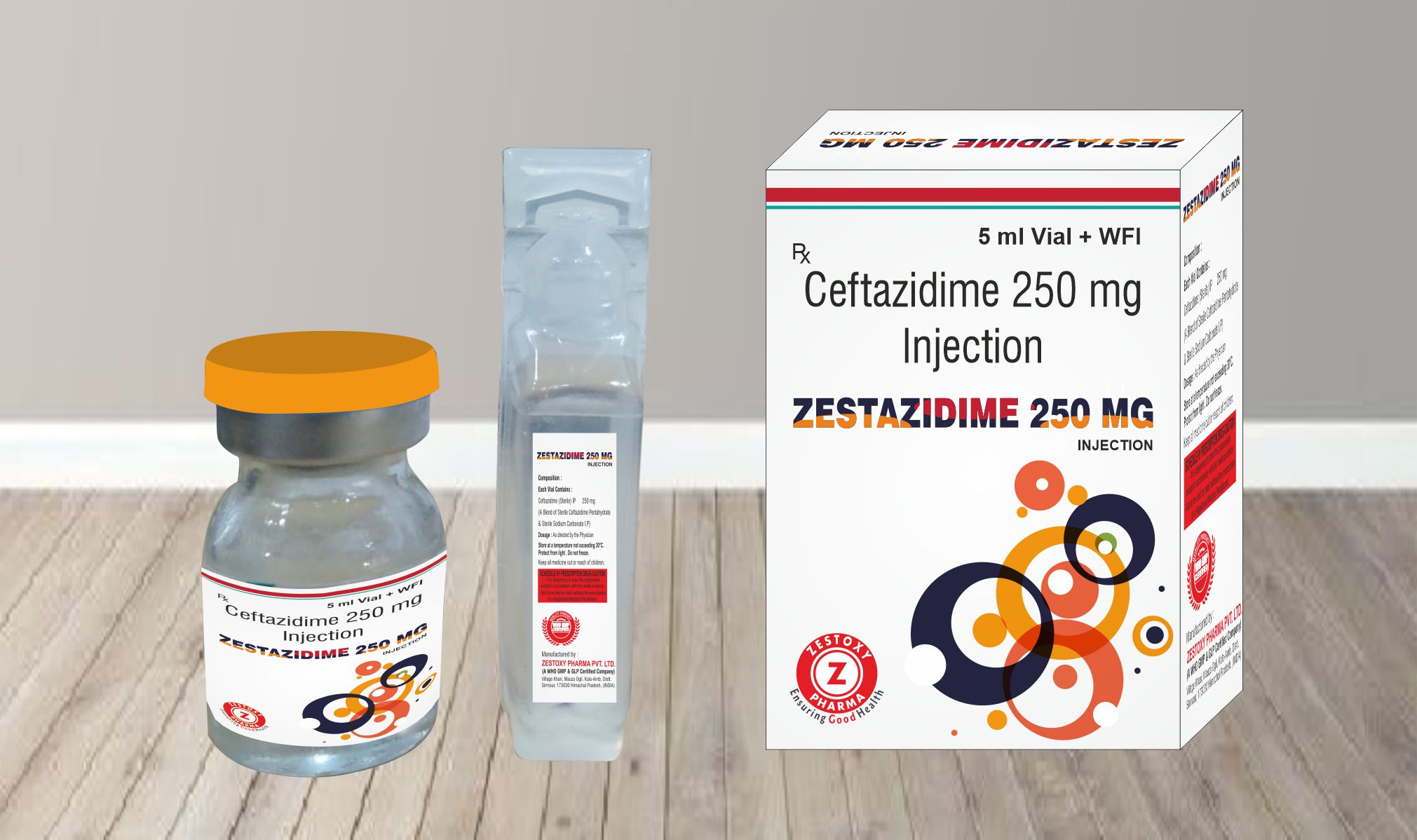 ZESTAZIDIME 250 MG INJECTION